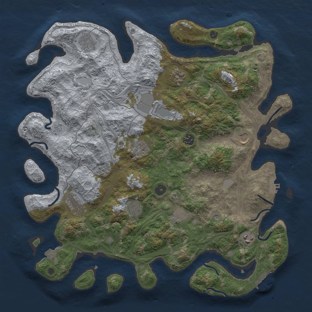 Rust Map: Procedural Map, Size: 4250, Seed: 94152, 19 Monuments