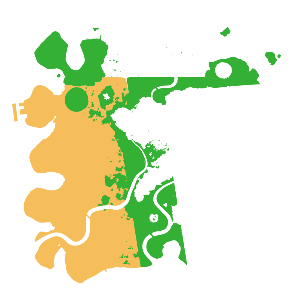 Biome Rust Map: Procedural Map, Size: 3500, Seed: 54834252