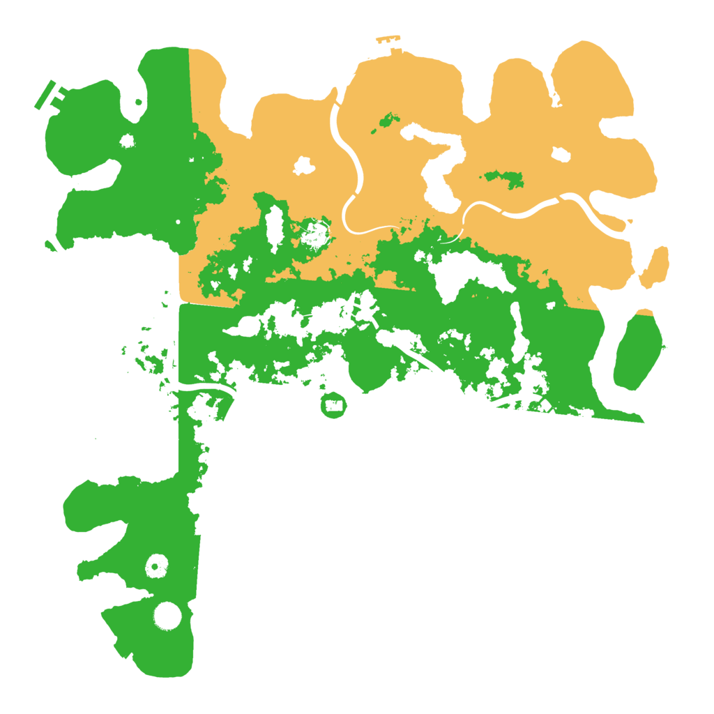 Biome Rust Map: Procedural Map, Size: 4500, Seed: 3265