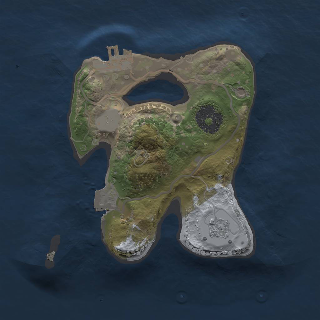 Rust Map: Procedural Map, Size: 1750, Seed: 2029019702, 5 Monuments