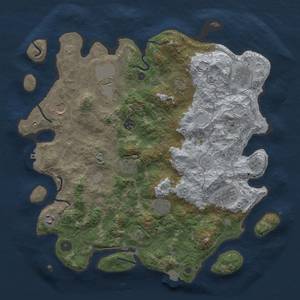 Thumbnail Rust Map: Procedural Map, Size: 4000, Seed: 20240629, 17 Monuments