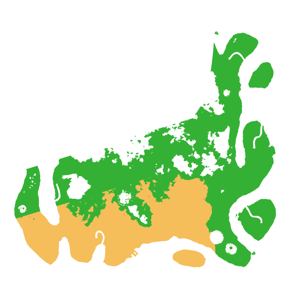 Biome Rust Map: Procedural Map, Size: 3950, Seed: 26733248