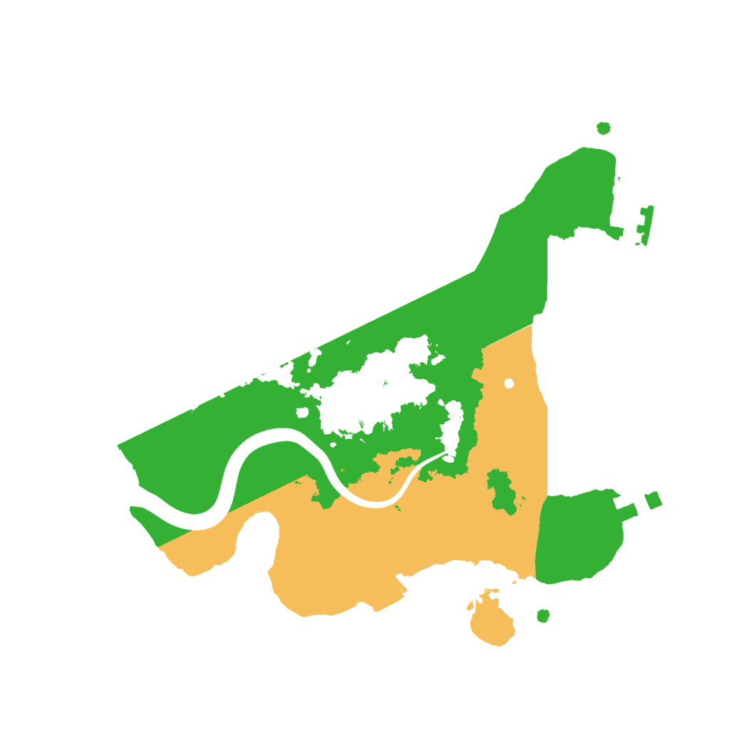 Biome Rust Map: Procedural Map, Size: 2200, Seed: 816687
