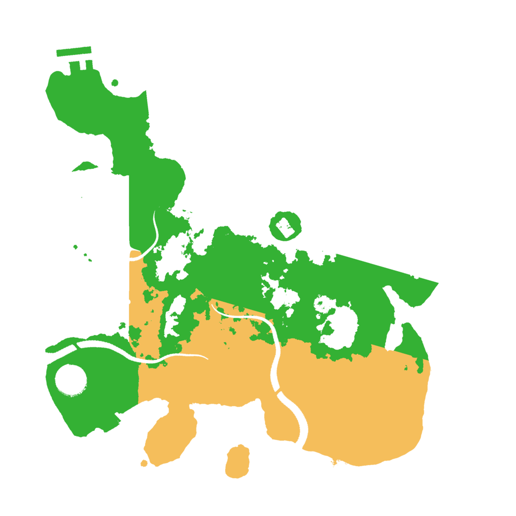 Biome Rust Map: Procedural Map, Size: 3000, Seed: 1070629441