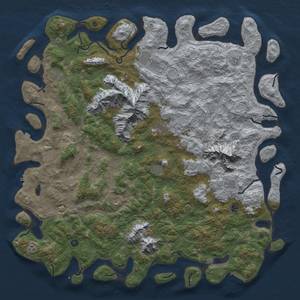 Thumbnail Rust Map: Procedural Map, Size: 6000, Seed: 10786297, 19 Monuments