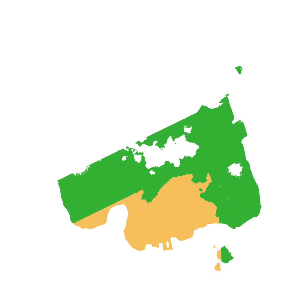 Biome Rust Map: Procedural Map, Size: 2000, Seed: 816687