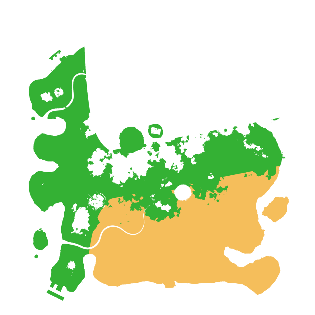 Biome Rust Map: Procedural Map, Size: 3500, Seed: 2095302365