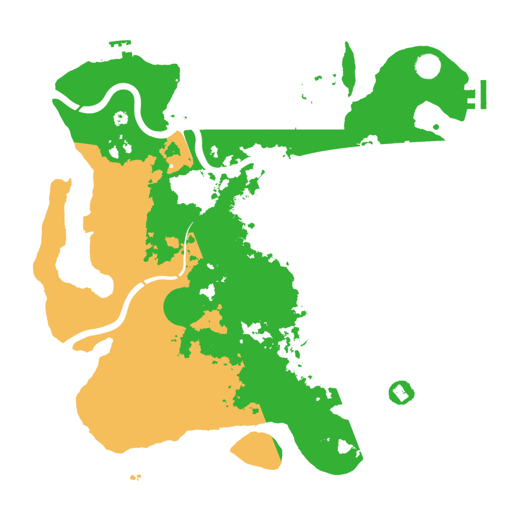 Biome Rust Map: Procedural Map, Size: 3600, Seed: 1654796058