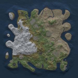 Thumbnail Rust Map: Procedural Map, Size: 3600, Seed: 12906, 16 Monuments