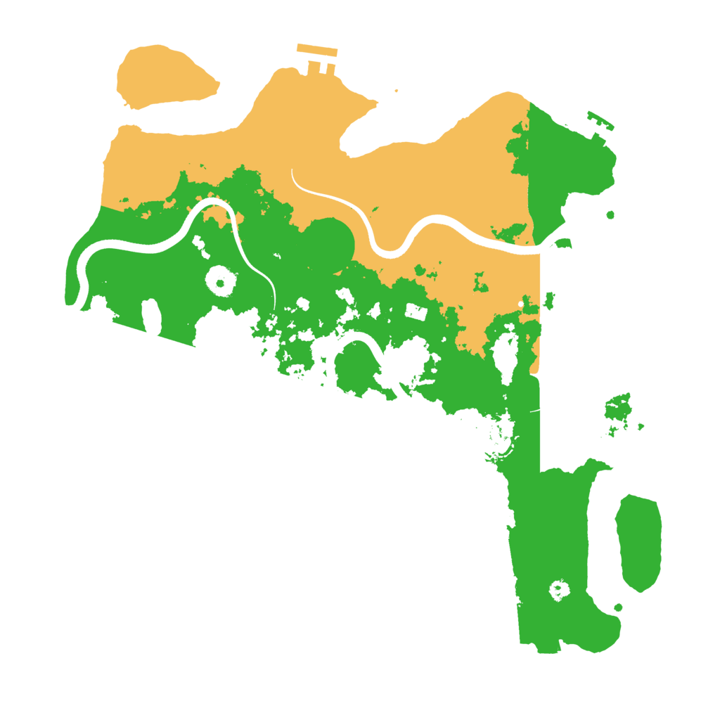Biome Rust Map: Procedural Map, Size: 3600, Seed: 77456660