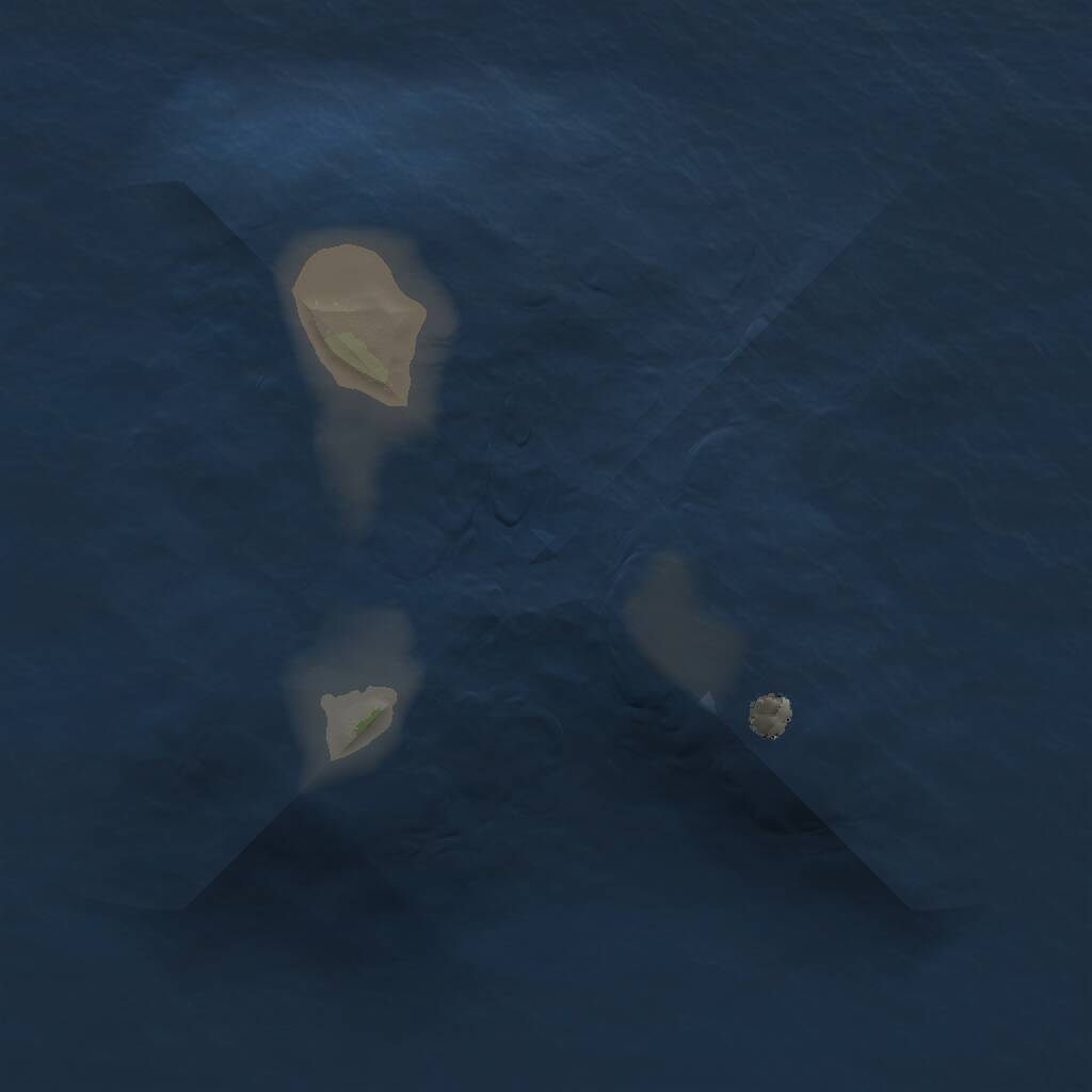 Rust Map: Procedural Map, Size: 1000, Seed: 499090995, 1 Monuments