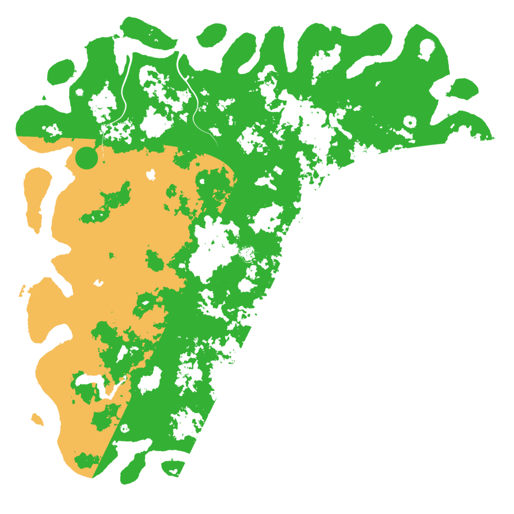 Biome Rust Map: Procedural Map, Size: 6000, Seed: 75411