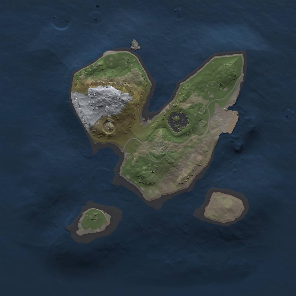 Rust Map: Procedural Map, Size: 1500, Seed: 2356781, 3 Monuments