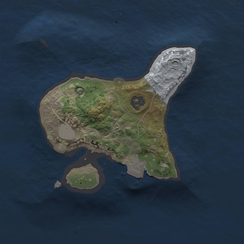 Rust Map: Procedural Map, Size: 1700, Seed: 1234567890, 3 Monuments