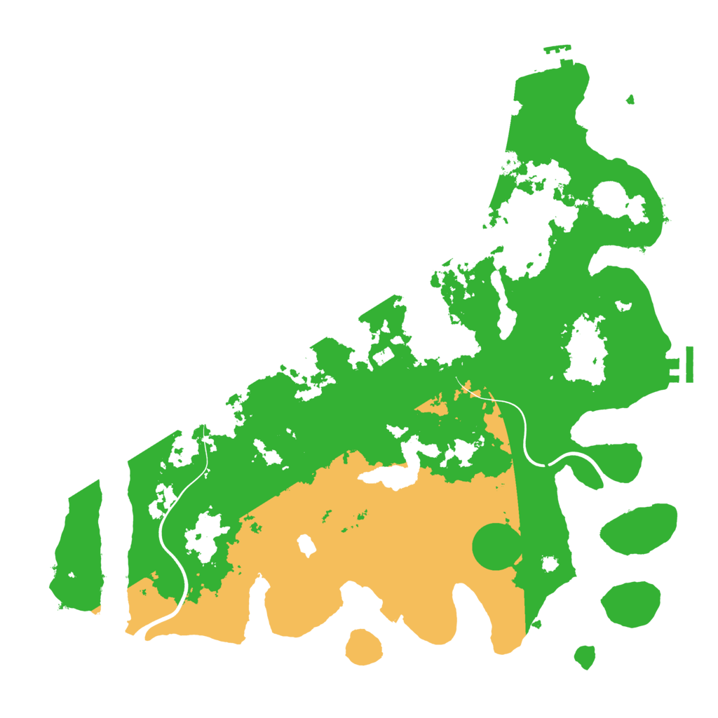 Biome Rust Map: Procedural Map, Size: 4000, Seed: 77996381