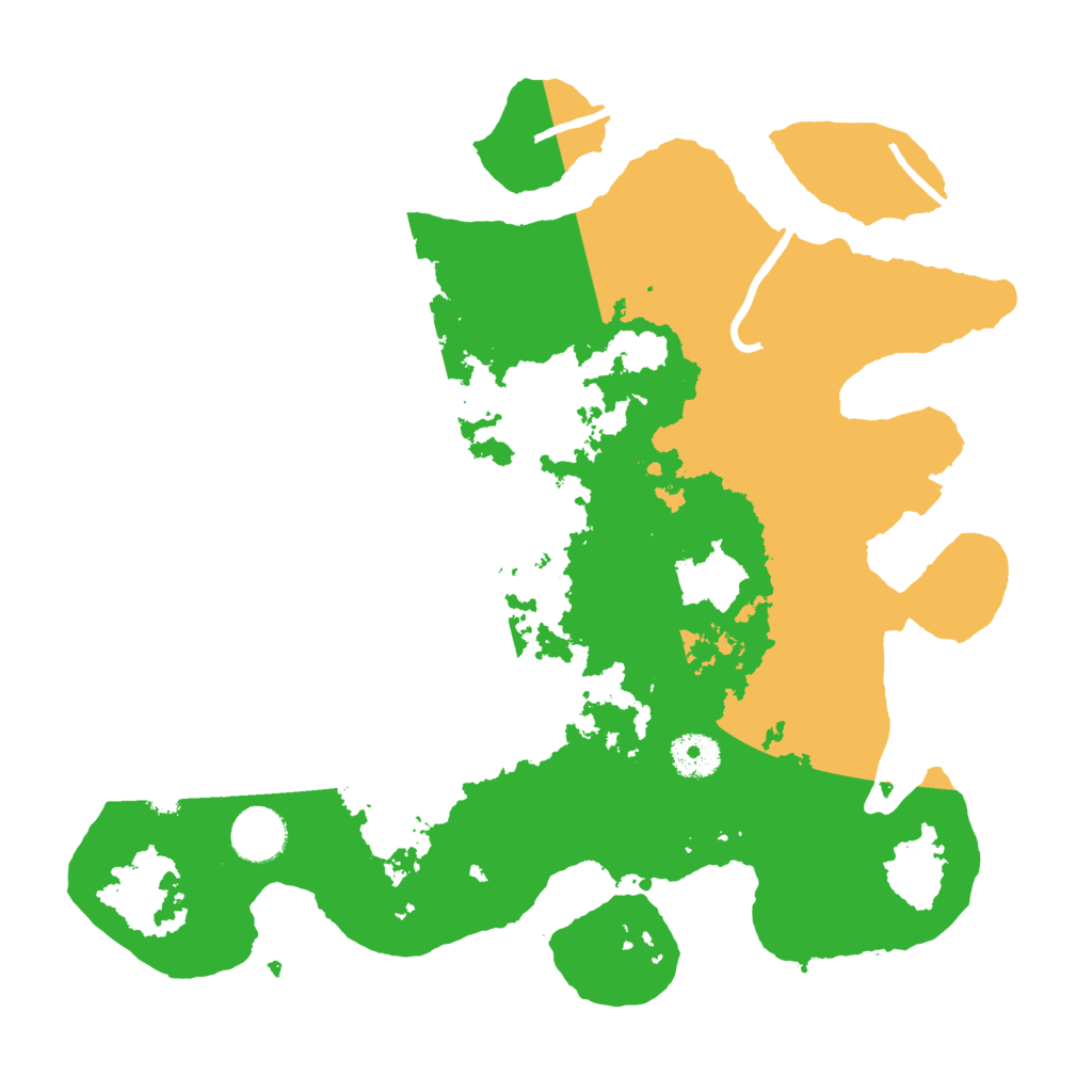 Biome Rust Map: Procedural Map, Size: 3500, Seed: 45561389