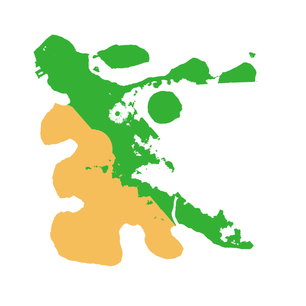 Biome Rust Map: Procedural Map, Size: 2500, Seed: 583610826