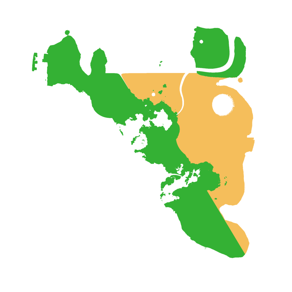 Biome Rust Map: Procedural Map, Size: 2400, Seed: 810881454
