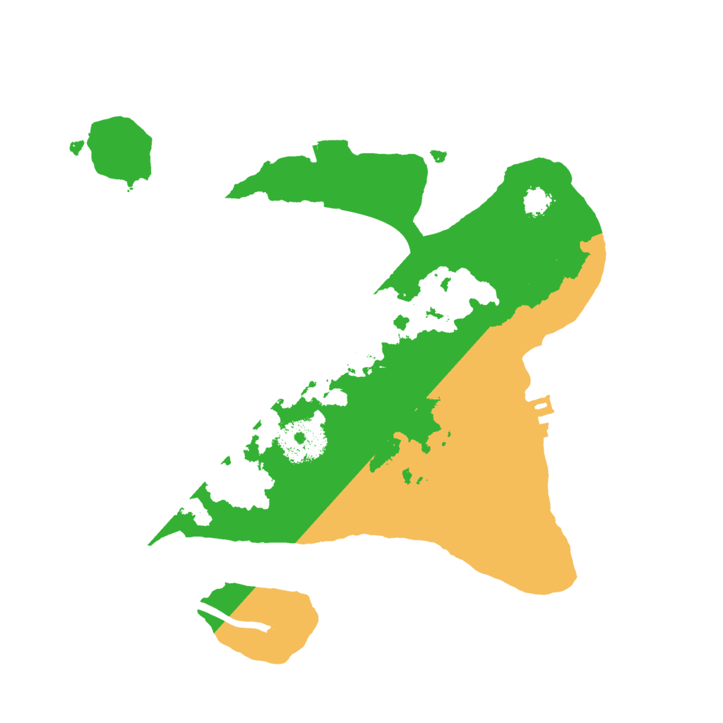 Biome Rust Map: Procedural Map, Size: 2400, Seed: 944463209