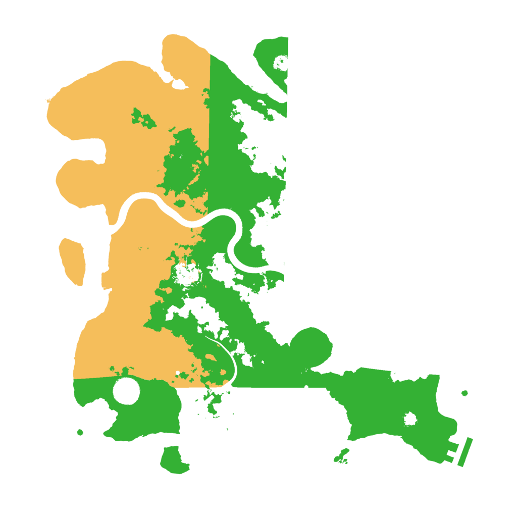 Biome Rust Map: Procedural Map, Size: 3500, Seed: 932838267