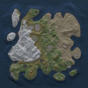 Thumbnail Rust Map: Procedural Map, Size: 3500, Seed: 941940, 15 Monuments