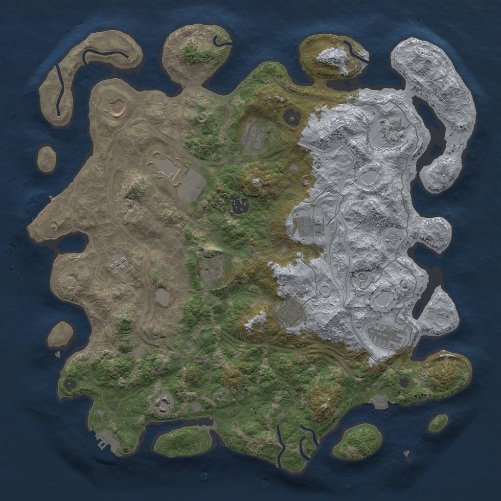 Rust Map: Procedural Map, Size: 4250, Seed: 20240629, 19 Monuments