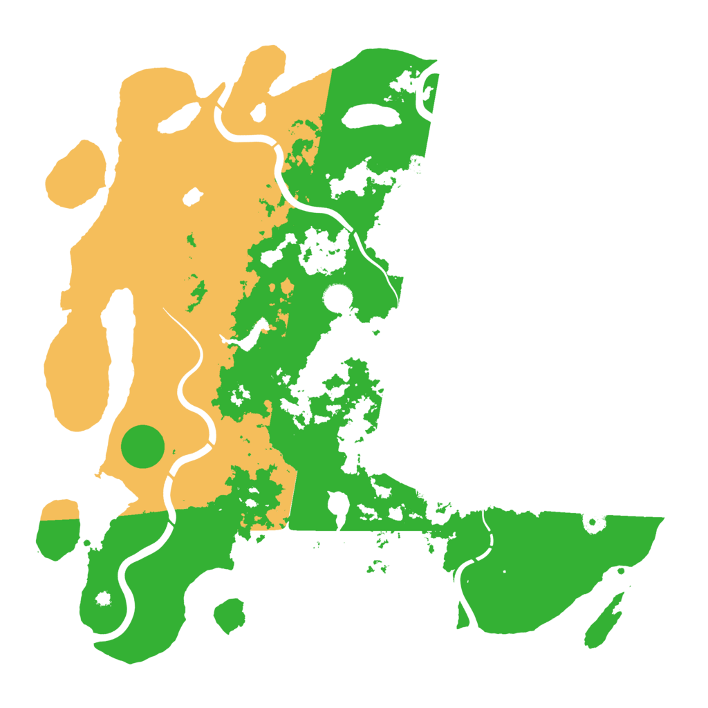 Biome Rust Map: Procedural Map, Size: 4300, Seed: 111155