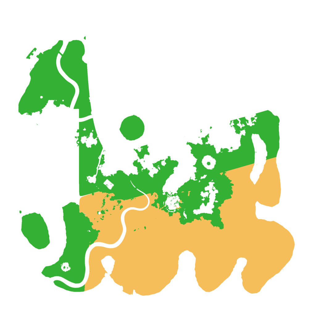 Biome Rust Map: Procedural Map, Size: 3500, Seed: 387813014
