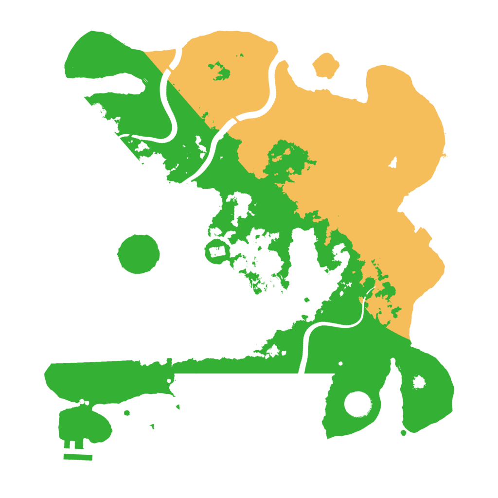 Biome Rust Map: Procedural Map, Size: 3500, Seed: 419997593