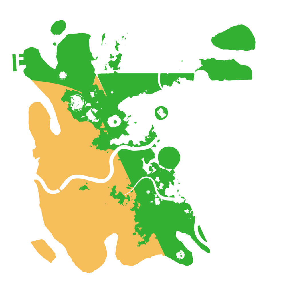 Biome Rust Map: Procedural Map, Size: 3500, Seed: 694201311