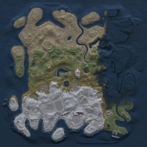 Thumbnail Rust Map: Procedural Map, Size: 4000, Seed: 194065528, 12 Monuments