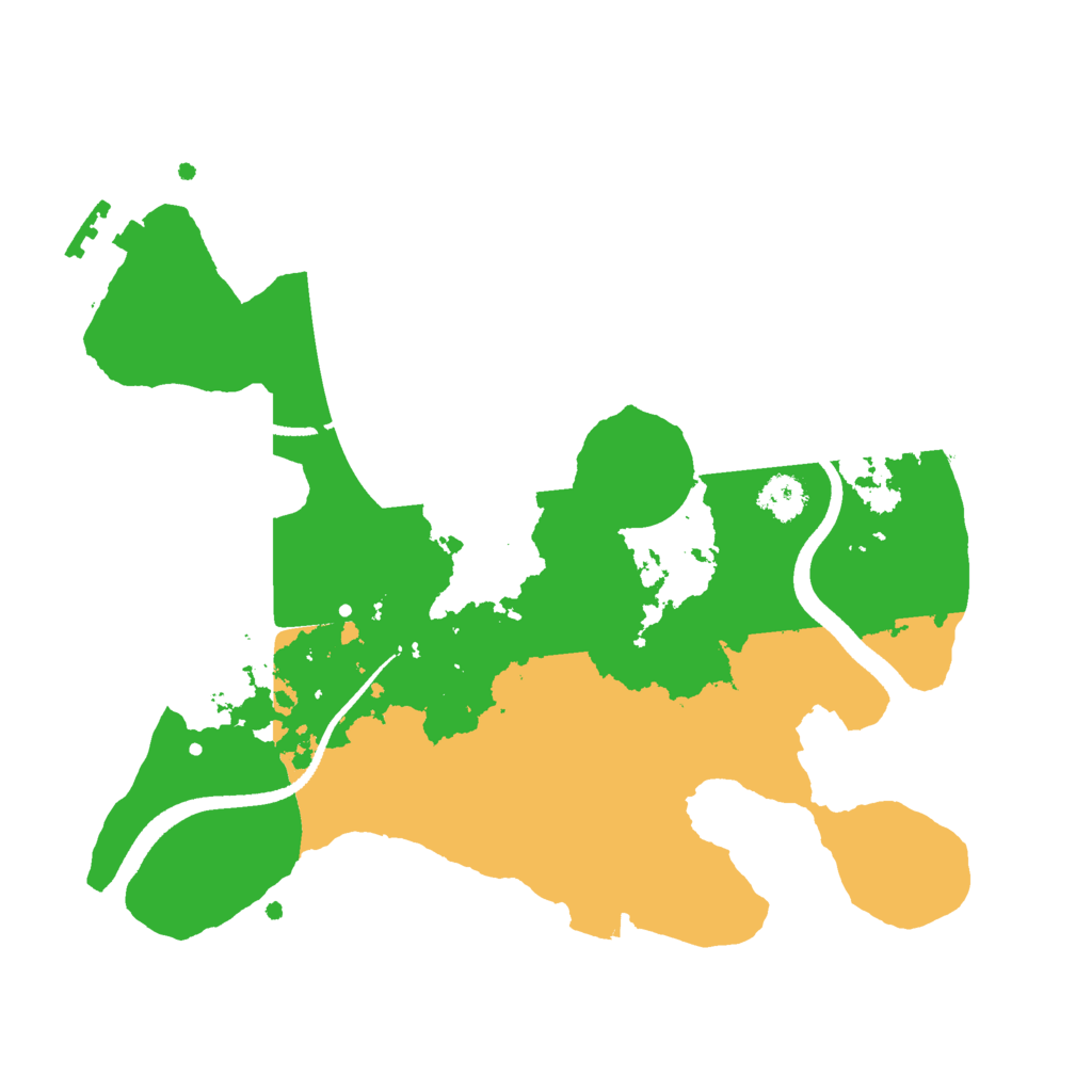 Biome Rust Map: Procedural Map, Size: 2500, Seed: 1468198741