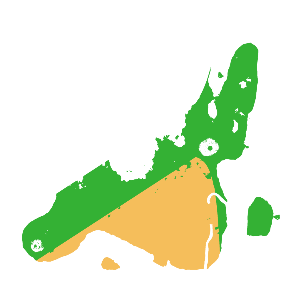 Biome Rust Map: Procedural Map, Size: 2500, Seed: 942593557