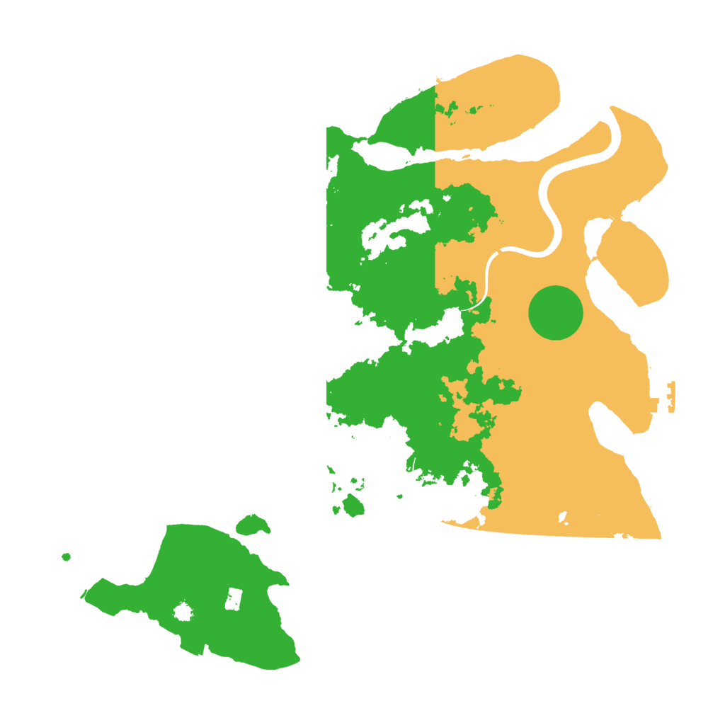 Biome Rust Map: Procedural Map, Size: 3500, Seed: 131209