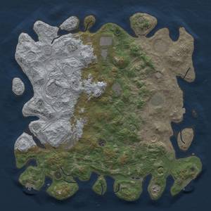 Thumbnail Rust Map: Procedural Map, Size: 4550, Seed: 106654676, 19 Monuments