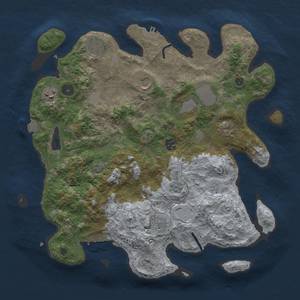 Thumbnail Rust Map: Procedural Map, Size: 3750, Seed: 1452474086, 16 Monuments