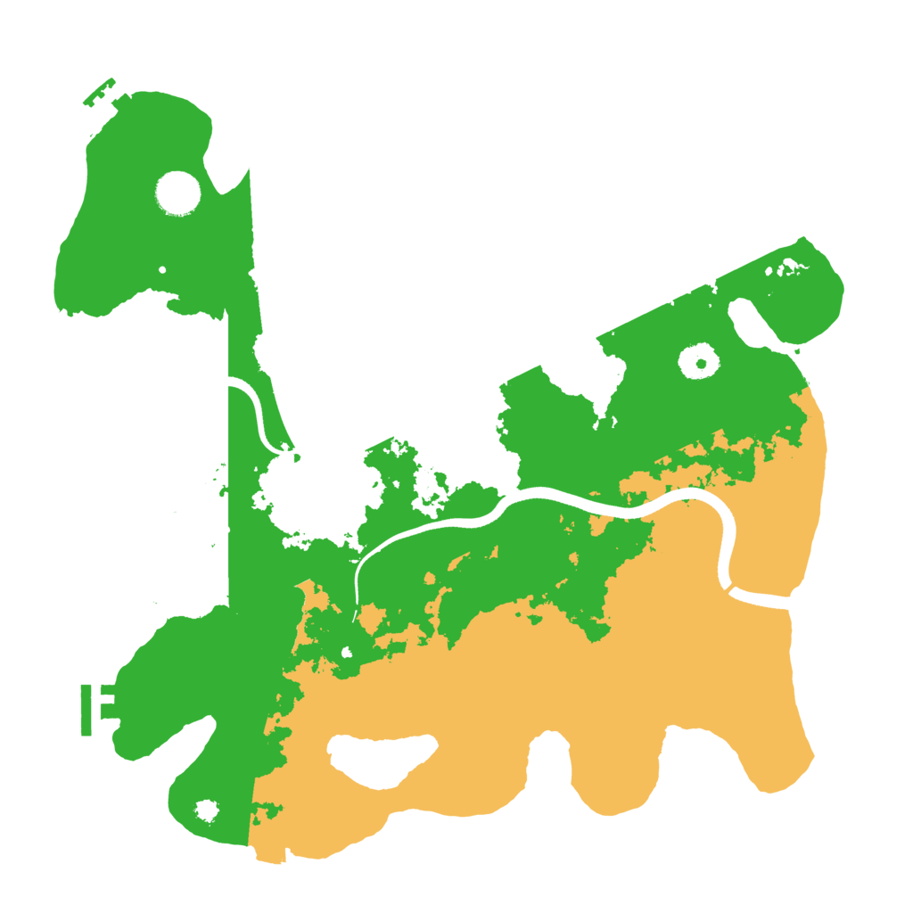 Biome Rust Map: Procedural Map, Size: 3600, Seed: 46114476