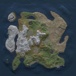 Thumbnail Rust Map: Procedural Map, Size: 3000, Seed: 28876, 13 Monuments