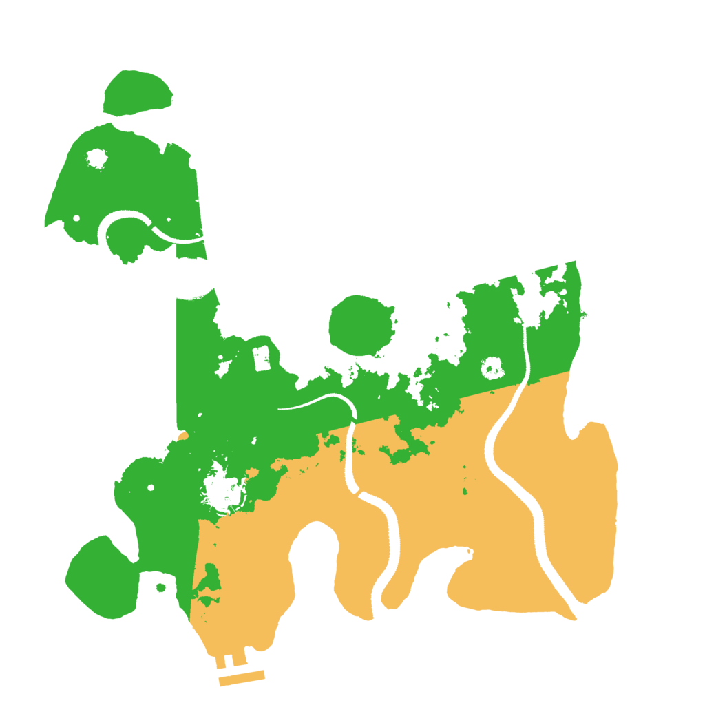 Biome Rust Map: Procedural Map, Size: 3111, Seed: 1