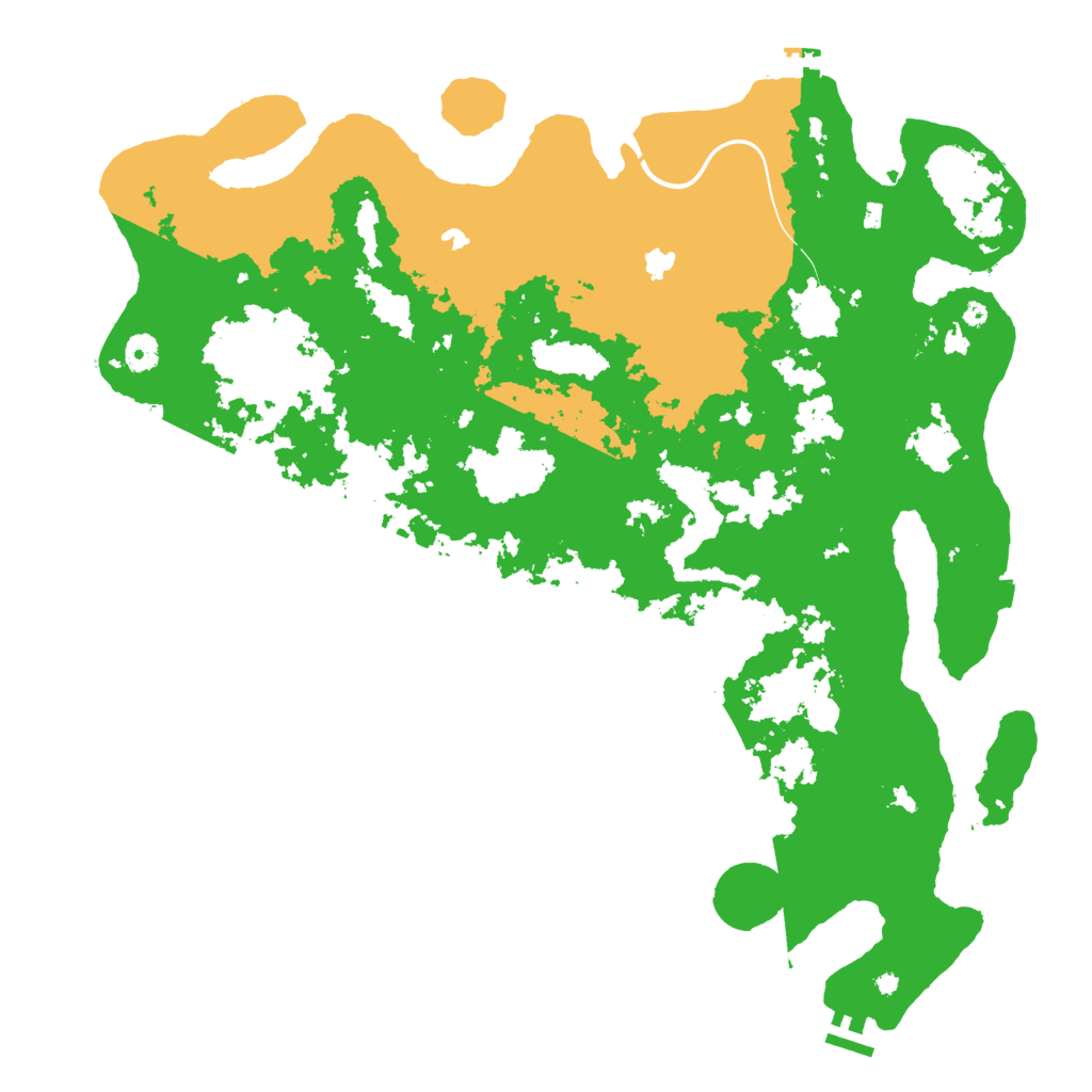 Biome Rust Map: Procedural Map, Size: 4500, Seed: 520517282