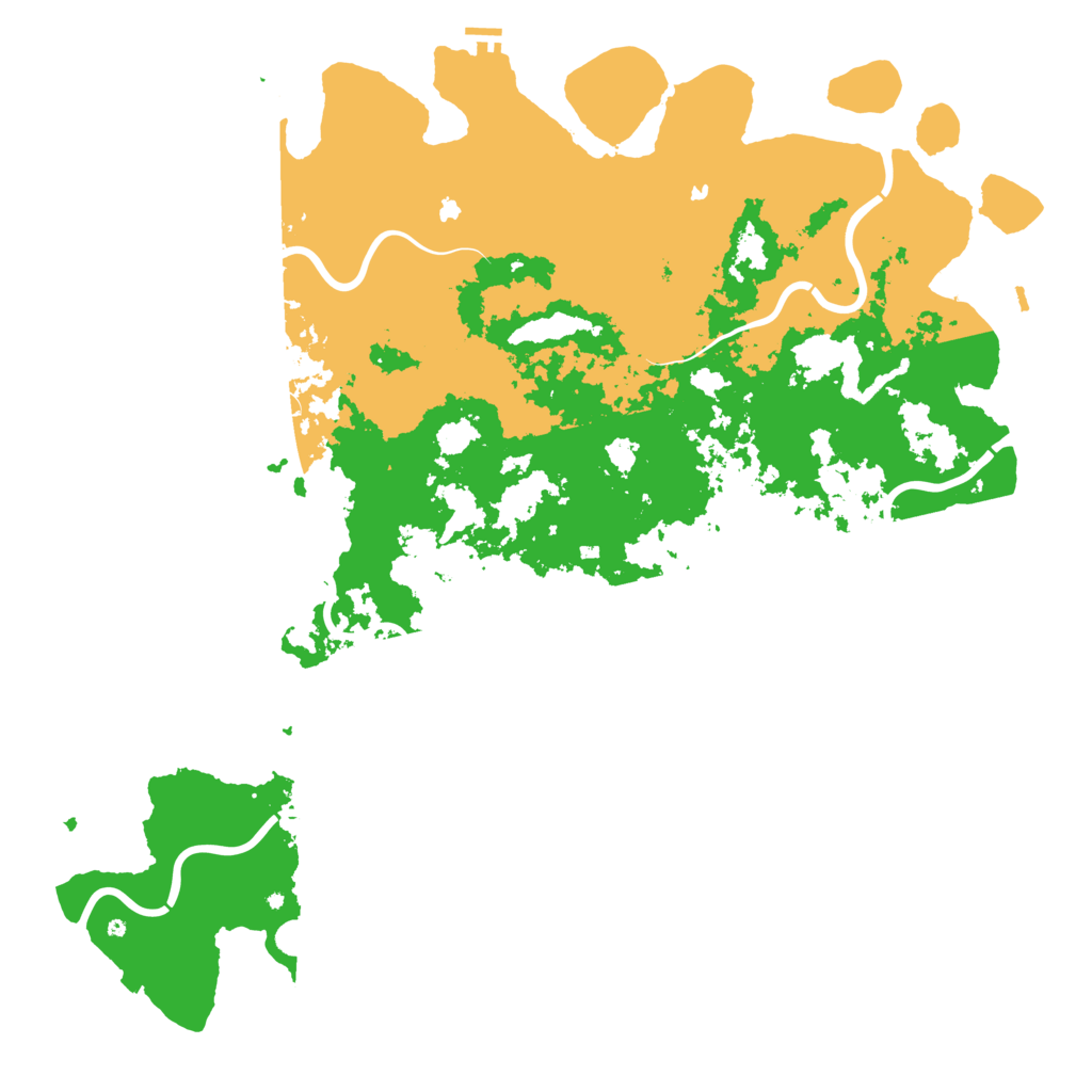 Biome Rust Map: Procedural Map, Size: 6000, Seed: 20270091