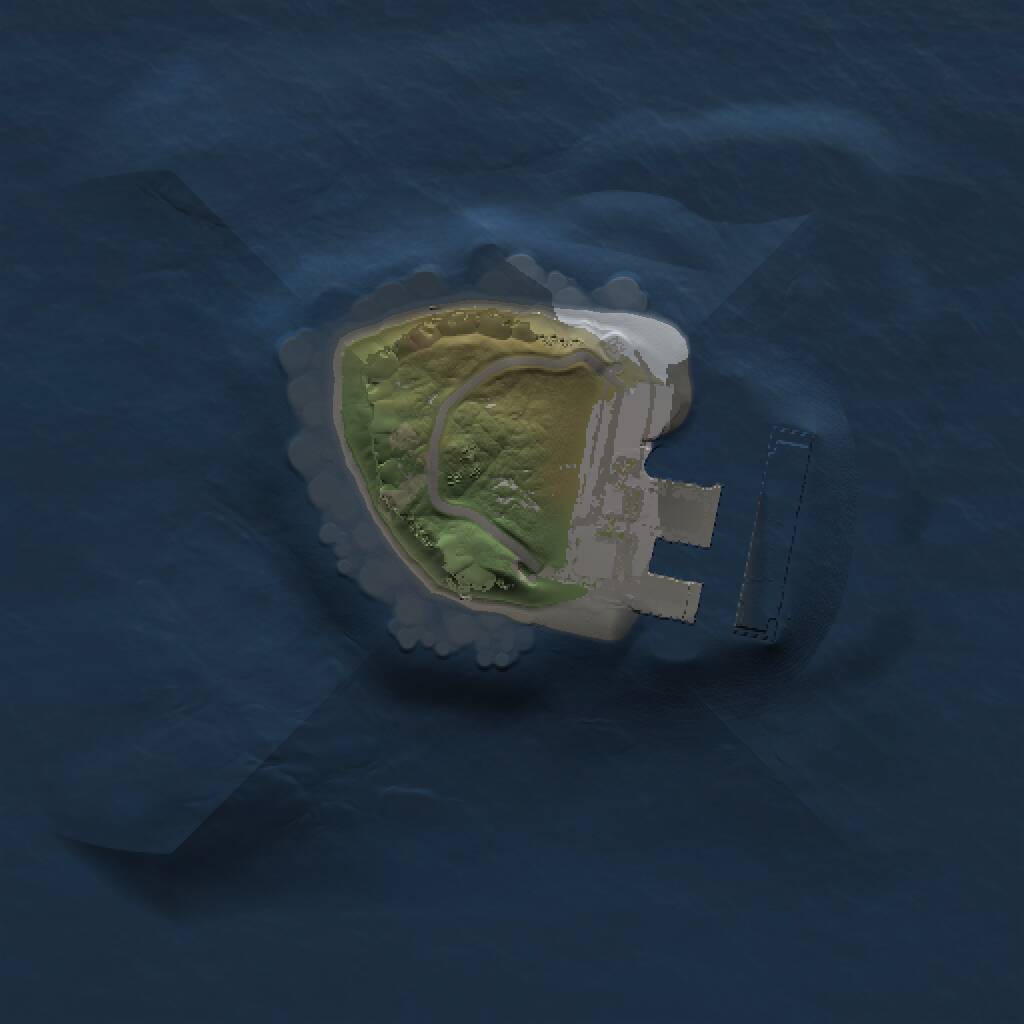 Rust Map: Procedural Map, Size: 1000, Seed: 115956645, 2 Monuments