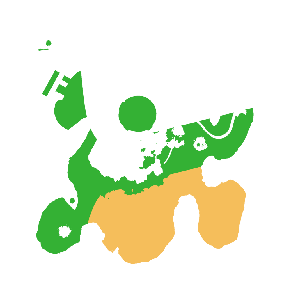 Biome Rust Map: Procedural Map, Size: 2220, Seed: 1