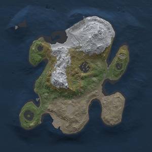 Thumbnail Rust Map: Procedural Map, Size: 2220, Seed: 1, 6 Monuments