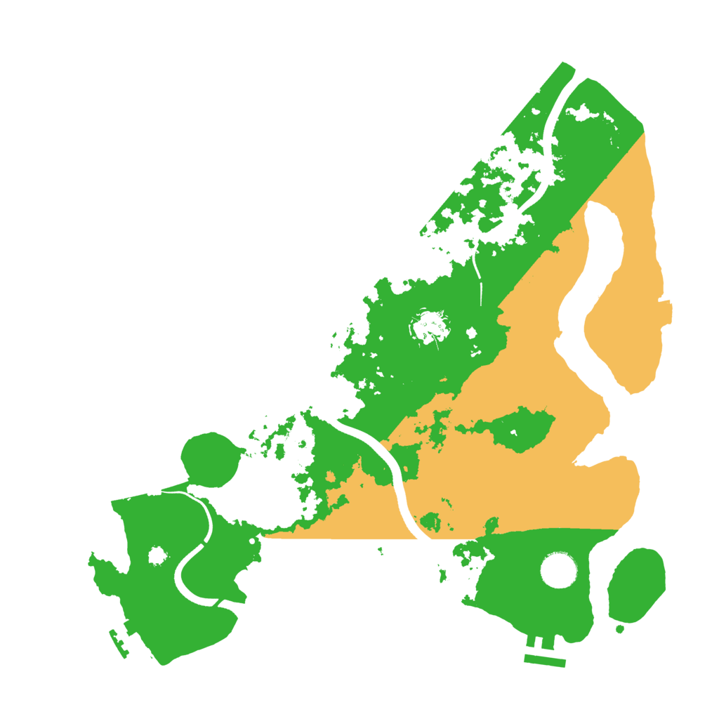 Biome Rust Map: Procedural Map, Size: 3500, Seed: 676527802