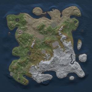 Thumbnail Rust Map: Procedural Map, Size: 3500, Seed: 2022770565, 15 Monuments