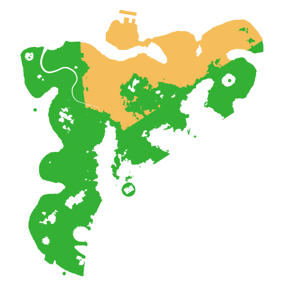 Biome Rust Map: Procedural Map, Size: 3500, Seed: 2022770565