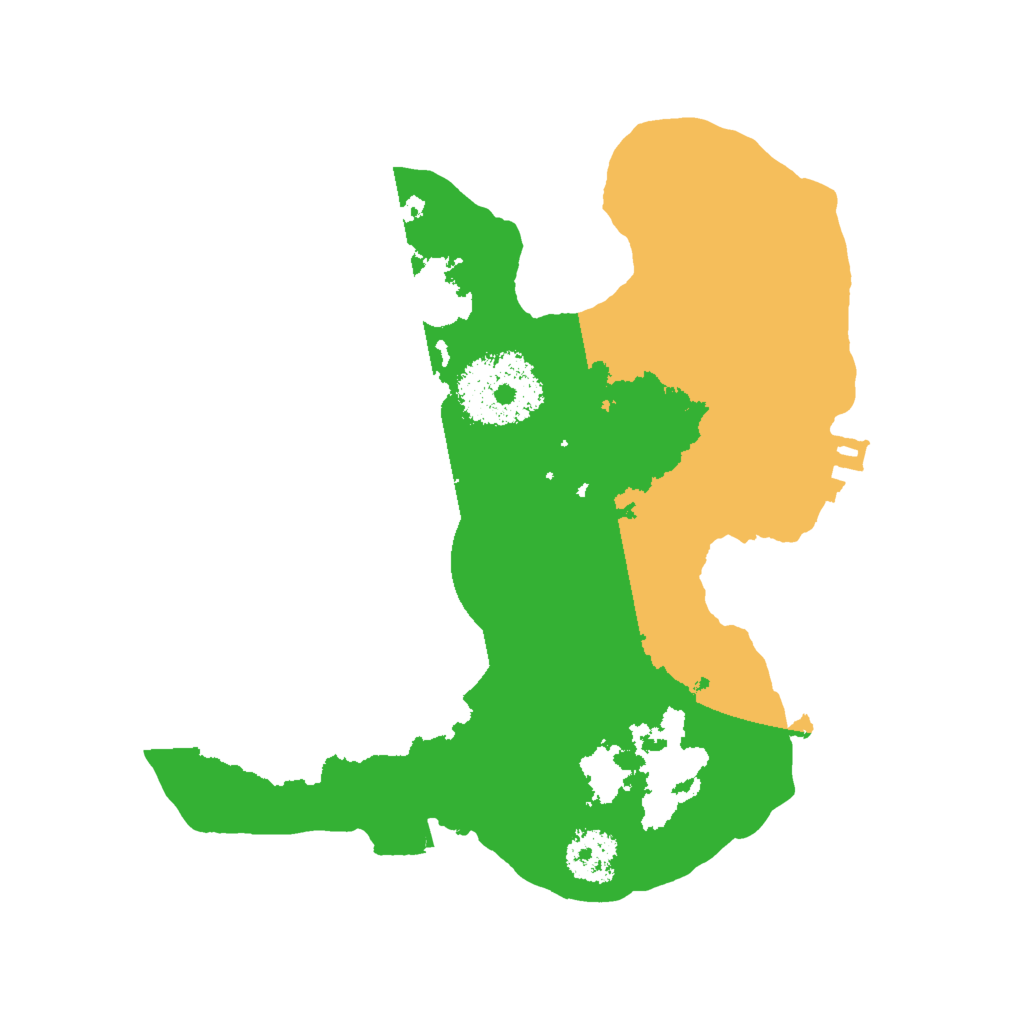 Biome Rust Map: Procedural Map, Size: 2000, Seed: 208258862