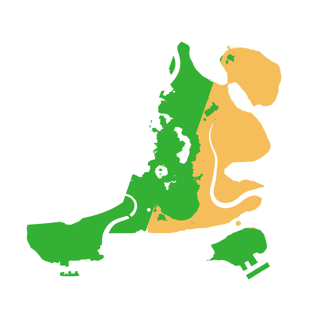 Biome Rust Map: Procedural Map, Size: 2500, Seed: 613937743