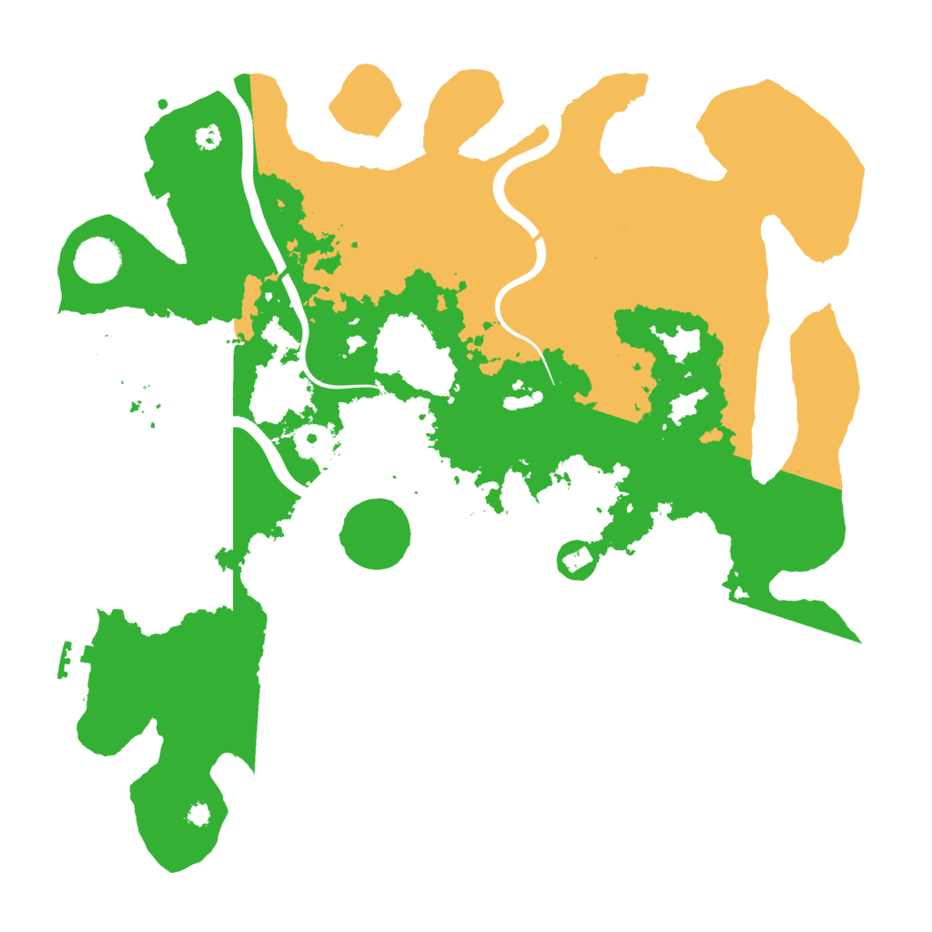 Biome Rust Map: Procedural Map, Size: 3700, Seed: 75984915